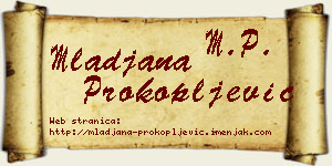 Mlađana Prokopljević vizit kartica